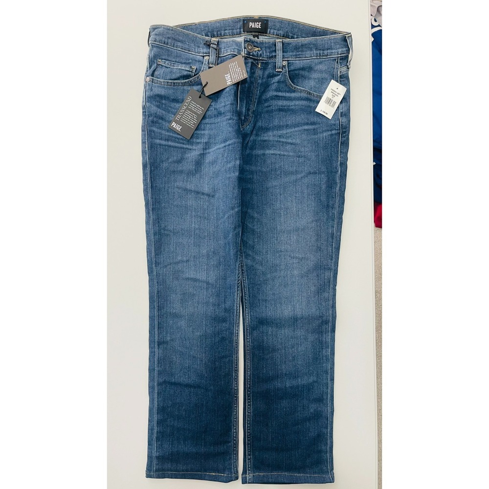 Paige Federal slim straight leg Mens Blue Jeans size 33 inseam 27